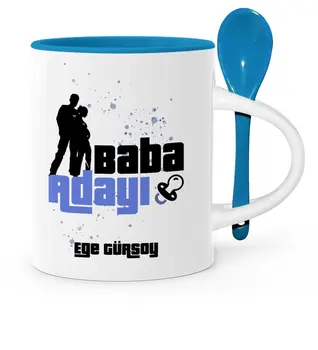 

Father's Day Custom Father Nominee Blue Spoon Mug Cup-1