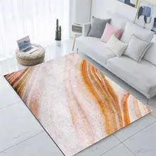 Else оранжевый серый мрамор скандинавский Nordec 3d принт нескользящие микрофибры гостиная современный ковер моющийся коврик