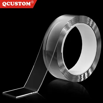 

QCUSTOM Removable-Sticker Nano-Tape Washable Adhesive Traceless Double-Sided-Tape Home-Tool Super-Fix Loop Disks Glue Gadget 5M