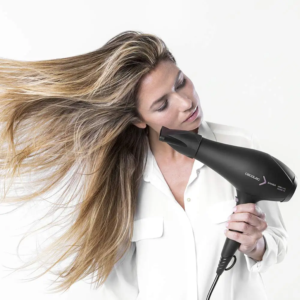 Cecotec Secador de pelo iónico Bamba IoniCare 5350 PowerShine Fire, 2600W,  ajuste de temperatura y velocidad, difusor volumen| | - AliExpress
