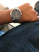 Belushi-Reloj de pulsera de lujo para hombre, cronógrafo de cuarzo, de acero inoxidable, Original