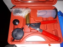 Mr Cartool-Herramientas de purga de líquido de freno, vacío Manual, Kit de probador de bomba de vacío, medidor de presión de bomba de aluminio