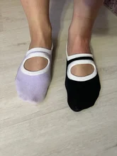 7 Color de gran tamaño medias de Yoga para Mujeres de silicona antideslizante calcetines de Pilates transpirable Fitness baile de Ballet de Deportes de algodón calcetines zapatillas