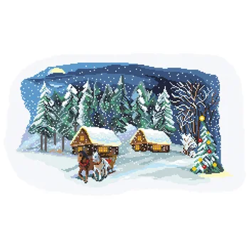 

1846/H matrenin Posad embroidery set 'Christmas fairy' 37*49 cm
