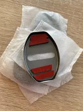 LQY 4pcs Car Door Lock Buckle cover car sticker car accessories For Octavia FABIA KAMIQ