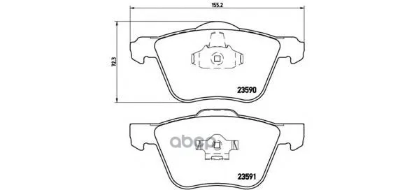 Колодки Тормозные Передние Brembo P86022 Brembo арт. P86022