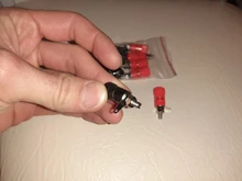 Amplifier Terminal Post Connector-Binding Jack-Mount Banana-Plug Black JS-910B 5-Red-5