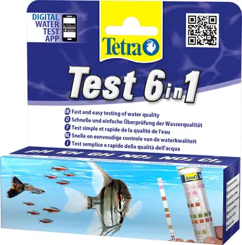 

Tetra test 6 in 1 test strip set for fresh water GH/kh/No2/No3/ PH/CL2 (up. 25 PCs)