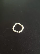 Anillos geométricos de perlas de imitación minimalistas para mujer, joyería para dedo, anillo elástico ajustable a la moda, novedad