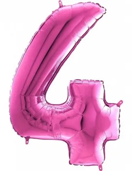 

Balloon Number 4 Fuchsia 66cm