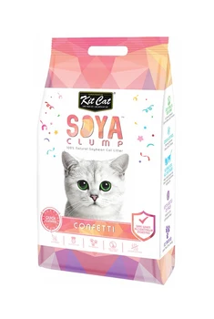 

Kit Cat soyaclump soybean litter confetti filler with multi-color granules x 2 PCs