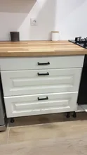 Manijas de armario cuadradas de acero inoxidable, tiradores de cajón de armario, puerta de baño, tirador para muebles de cocina, color negro, 3-15 pulgadas