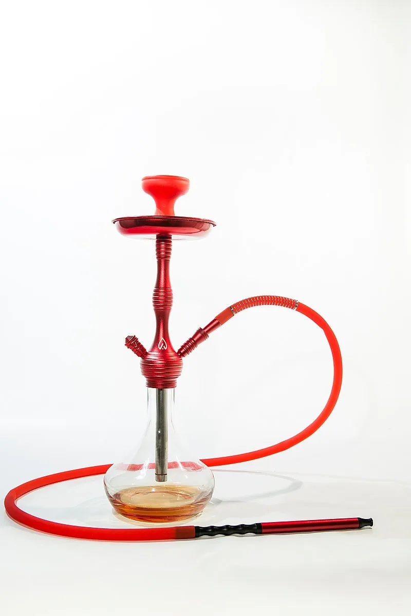 Walden Shisha AL 24 (Rojo) Gran cachimba de 50 см compleamente equipada Con todos los accesorios incluidos| |