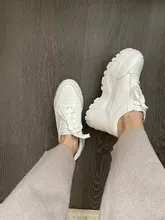 Vulcanized-Shoes Platform White Sneakers Krazing-Pot Superstar Streetwear Lace-Up L97