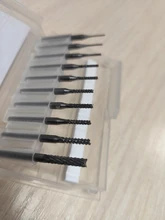 XCAN-Juego de cortadoras de fresado PCB de carburo, 0,6-3.175mm, vástago de 3.175mm, máquina PCB, fresa de extremo de broca de grabado, 10 Uds.