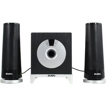 

Column Sven ms-106, Black (10 W, display, remote control)
