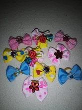 Rubber-Bands Grooming-Supplies Pet-Hair-Bows Dog-Bow Diamond Various-Style Wholesale
