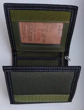 Billeteras de tela de lona para hombre, bolso de mano corto, monedero, monedero, tarjetas, titular de la identificación, regalo de cumpleaños