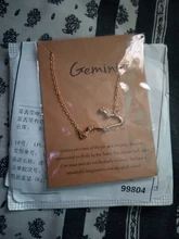 Signo del zodiaco de estrella de cartón para mujer, collares de constelación de 12, colgante de cristal dorado, collares de cadena de Gargantilla, joyería de regalo para cumpleaños