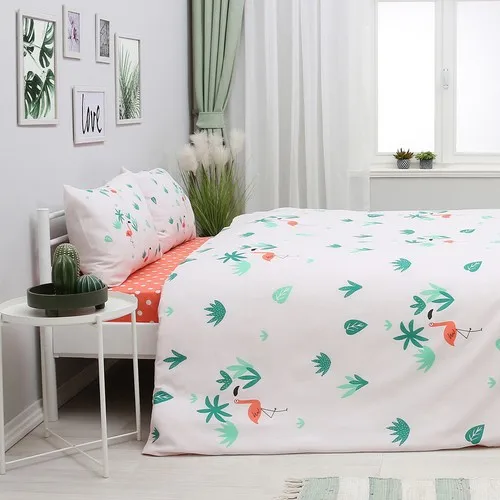 SIRMAK Double Duvet Cover Set-Flamingo, ping from Turkey