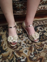 Nueva princesa zapatos de los niños zapatos para niñas de cuero de la Pu Bowknot Sandalias de tacón alto de las niñas, los niños sandalias de zapatos de vestir de tamaño 26-36