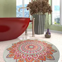 Antdecor Королевский тематический круглый коврик для ванной, круглый ковер 4" 100 см