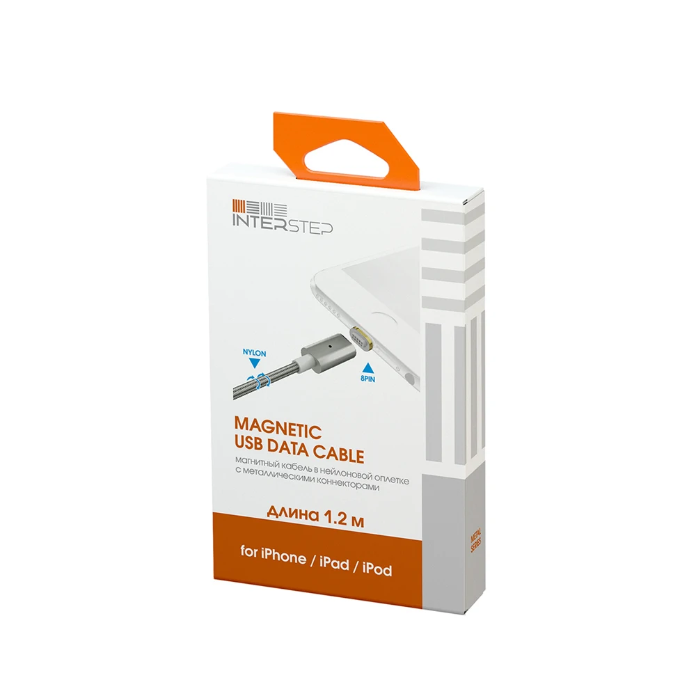 Магнитный кабель INTERSTEP для Apple iPhone / iPad, 8 Pin, 1 метр