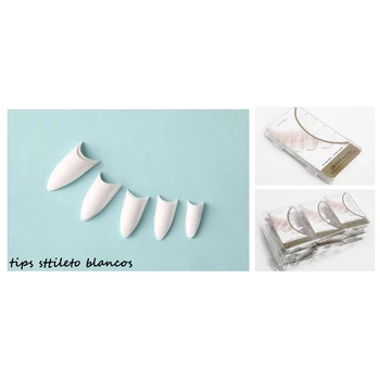 

Bundles 100 units. Tips false nAIL for use PROFESSIONAL. Artificial Nail stiletto
