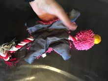 Encantador suministro de mascotas lindo Papa pato perro de peluche de juguete con cuerda de juguetes para perro nuevo