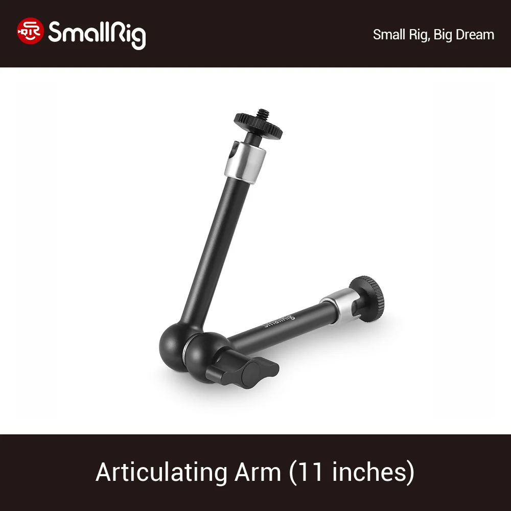

SmallRig 11 inch Articulating Rosette Arm With 1/4" Threaded Screw Extension Arm For Universal DSLR Camera Cage Monitor -2066