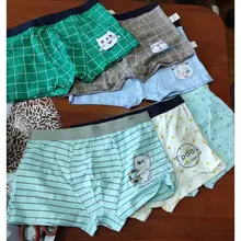 Ropa interior de algodón para niños, pantalones cortos de dibujos animados, bragas para bebés, bóxers a rayas, HH, 3 piezas