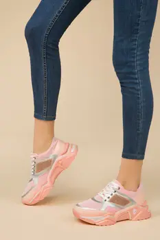 

SOHO Women Fashion Chubby Sneaker Female Casual Solid Color Mesh Sport Shoes High Quality Ladies Mix-color Sneaker