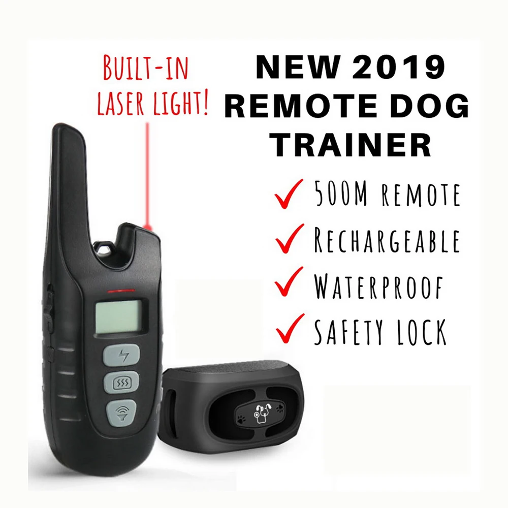 100 шт. дистанционный ошейник собака тренажер USB Перезаряжаемый лазерный звуковой сигнал Вибрация кора доктор DHL22kg