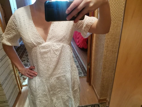 Robe Boho Broderie Ajourée Blanche