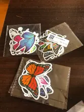 Paquete de pegatinas de mariposa para ordenador portátil, pegatinas de papelería de guitarra, nevera, coche, botella, juguetes para niños, 10/30/50 Uds.