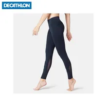 ЛЕГГИНСЫ ЗАУЖЕННЫЕ ДЛЯ ФИТНЕСА ЖЕНСКИЕ 520 DOMYOS Decathlon