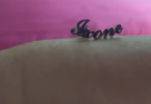 Lemegeton-pendientes de acero inoxidable personalizados para mujer, joyería con nombre, regalo de Navidad