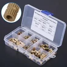 Unids/set M3, inserto térmico roscado de latón, impresión en 3D de plástico, suministros de tuercas metálicas M3, Kit de tuercas moleteadas para electricidad, 150 nuevo