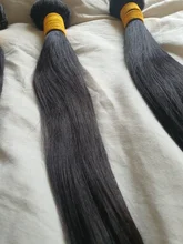 Links-extensiones de pelo ondulado brasileño, 1/3/4 mechones rectos, Color Natural, 28, 30, 32, 34, 40 pulgadas, extensiones de cabello Remy