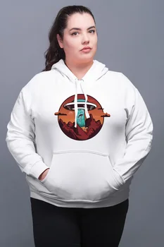 

Angemiel Wear Human Spirit Attracting Ufo White Women 'S Hooded Sweatshirt