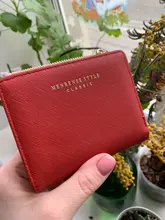 Cartera pequeña de piel con borlas para mujer, billetera corta de piel con cremallera, 2020