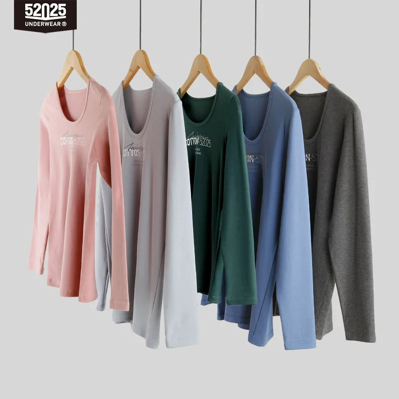 52025 Men Thermal Underwear Women Thermal Underwear Light Warm Cotton Fleece-lined Nano Velvet Soft Comfortable Long Johns