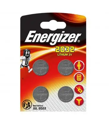Pilas de boton Energizer bateria original liio CR2032 3V en blister 4X Unidades|Часовые батарейки| |