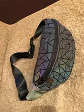 Riñonera luminosa de cuero para mujer, bolso de cintura, a la moda, 2020