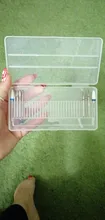 Caja de almacenamiento clara de 10/20/30 ranuras para limas de uñas, contenedor para accesorios de uñas