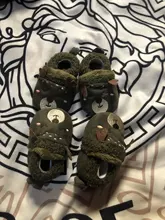 DOGEEK-Zapatillas adorables para bebé, zapatos de cuna de punto para niño y niña, antideslizantes de dibujos animados