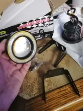 LED DRL Driving-Lights Fog-Lamp Angel-Eyes Pink Universal Yellow Blue 64mm 12V White