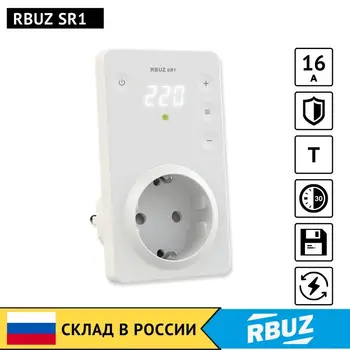 

RBUZ SR1-electronic, single-phase relay to the socket for monitoring the voltage 220V with digital, touch control regulator