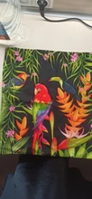 Decorative-Pillowcase Cushion-Cover Flowers Parrot Tropical-Plant Sofa 