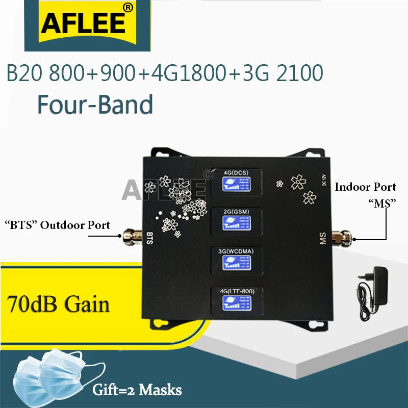 Four-Band B20 800 900 1800 2100mhz Mobile Signal